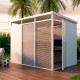 Modulares Gartenhaus isoliert 3x2m weiß - inkl. Fußboden - Everbox