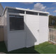 Modulares Gartenhaus isoliert 3x2m weiß - inkl. Fußboden - Everbox