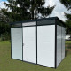 Modulares Gartenhaus isoliert 3x2m mit schwarzen Profilen - inkl. Fußboden - Everbox