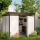 Modulares Gartenhaus isoliert 3x2m mit schwarzen Profilen - inkl. Fußboden - Everbox