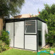 Modulares Gartenhaus isoliert 3x3m mit schwarzen Profilen - inkl. Fußboden - Everbox