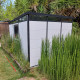 Modulares Gartenhaus isoliert 3x3m mit schwarzen Profilen - inkl. Fußboden - Everbox