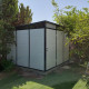 Modulares Gartenhaus isoliert 3x3m mit schwarzen Profilen - inkl. Fußboden - Everbox