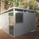 Modulares Gartenhaus isoliert 3x3m weiß - inkl. Fußboden - Everbox