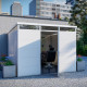Modulares Gartenhaus isoliert 3x3m weiß - inkl. Fußboden - Everbox