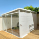 Modulares Gartenhaus isoliert 3x3m weiß - inkl. Fußboden - Everbox
