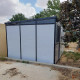 Modulares Gartenhaus isoliert 4x3m mit schwarzen Profilen - inkl. Fußboden - Everbox