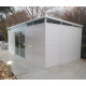 Modulares Gartenhaus isoliert 6x3m weiß - inkl. Fußboden - Everbox