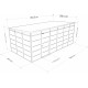 Modulares Gartenhaus isoliert 6x3m mit schwarzen Profilen - inkl. Fußboden - Everbox