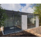 Modulares Gartenhaus isoliert 6x3m mit schwarzen Profilen - inkl. Fußboden - Everbox