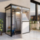 Modulares Gartenhaus isoliert 2x2m mit schwarzen Profilen - inkl. Fußboden - Everbox