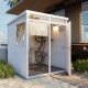 Modulares Gartenhaus isoliert 2x2m weiß - inkl. Fußboden - Everbox