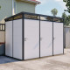 Modulares Gartenhaus isoliert 3x2m mit schwarzen Profilen - inkl. Fußboden - Everbox