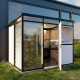 Modulares Gartenhaus isoliert 3x2m mit schwarzen Profilen - inkl. Fußboden - Everbox