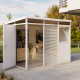 Modulares Gartenhaus isoliert 3x2m weiß - inkl. Fußboden - Everbox