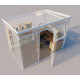 Modulares Gartenhaus isoliert 3x2m weiß - inkl. Fußboden - Everbox