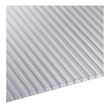 3er-Pack Polycarbonat-Ersatzplatten 6mm weiß, Länge 360,8cm