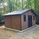 Gartenhaus aus WPC 28mm Holzoptik 498x386cm PREMIUM - Woodlife Garden