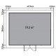 Gartenhaus aus WPC 28mm hellgrau 498x386cm PREMIUM - Woodlife Garden