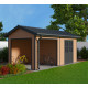 Gartenhaus aus WPC mit Terrasse 28mm in Holzoptik 15m² PREMIUM - Woodlife Garden