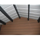 Gartenhaus aus WPC mit Terrasse 28mm in Holzoptik 15m² PREMIUM - Woodlife Garden