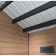 Gartenhaus aus WPC mit Terrasse 28mm in Holzoptik 15m² PREMIUM - Woodlife Garden