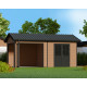 Gartenhaus aus WPC mit Terrasse 28mm in Holzoptik 15m² PREMIUM - Woodlife Garden