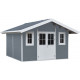 Gartenhaus aus WPC 28mm, hellgrau, 384x384cm PREMIUM - Woodlife Garden