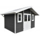 Gartenhaus aus WPC 28 mm, anthrazit, 384x279cm PREMIUM - Woodlife Garden