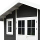 Gartenhaus aus WPC 28 mm, anthrazit, 384x279cm PREMIUM - Woodlife Garden