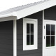 Gartenhaus aus WPC 28 mm, anthrazit, 384x279cm PREMIUM - Woodlife Garden