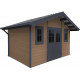 Gartenhaus aus WPC 28mm, Holzoptik braun, 384x279cm PREMIUM - Woodlife Garden