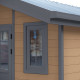 Gartenhaus aus WPC 28mm, Holzoptik braun, 384x279cm PREMIUM - Woodlife Garden