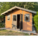 Gartenhaus aus WPC 28mm, Holzoptik braun, 384x279cm PREMIUM - Woodlife Garden