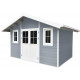 Gartenhaus aus WPC 28mm, hellgrau, 384x279cm PREMIUM - Woodlife Garden
