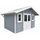Gartenhaus aus WPC 28mm, hellgrau, 384x279cm PREMIUM - Woodlife Garden