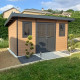 Gartenhaus aus WPC 28mm, Holzoptik braun, 386x292cm PREMIUM - Woodlife Garden