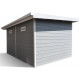 Gartenhaus aus WPC 28 mm, hellgrau, 386x292cm PREMIUM - Woodlife Garden