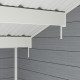 Gartenhaus aus WPC 28mm, hellgrau, 384x384cm PREMIUM - Woodlife Garden