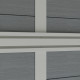 Gartenhaus aus WPC 28 mm, hellgrau, 386x292cm PREMIUM - Woodlife Garden