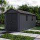 Gartenhaus aus Kunststoff 11,2m² Newton 7517 anthrazitgrau + Fußboden - Keter
