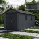 Gartenhaus aus Kunststoff 11,2m² Newton 7517 anthrazitgrau + Fußboden - Keter