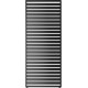 Paneel mit feststehenden Lamellen - 90cm - graphitschwarz - X-METAL