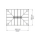 Pavillon Martinique 5000 aus Aluminium und Polycarbonat 492x359cm - CANOPIA by Palram