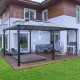 Pavillon Martinique 5000 aus Aluminium und Polycarbonat 492x359cm - CANOPIA by Palram