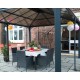 Pavillon Martinique 5000 aus Aluminium und Polycarbonat 492x359cm - CANOPIA by Palram