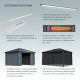 Pavillon Martinique 5000 aus Aluminium und Polycarbonat 492x359cm - CANOPIA by Palram