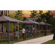 Pavillon Martinique 5000 aus Aluminium und Polycarbonat 492x359cm - CANOPIA by Palram