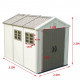 Gartenhaus SunLife HDPE 7,17m² beige + Boden - Jôbu