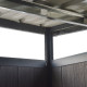 Gartenhaus aus WPC 19,2mm anthrazit 5,95m² WINSTON Skylight - Woodlife Garden